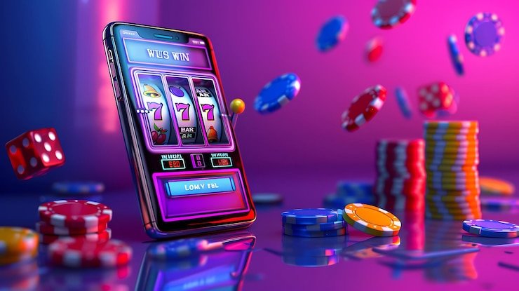 Meja baccarat dengan kartu dealer