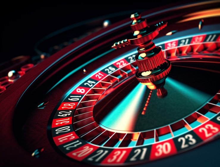 Tampilan dasbor permainan dengan pilihan meja roulette dan blackjack dealer langsung
